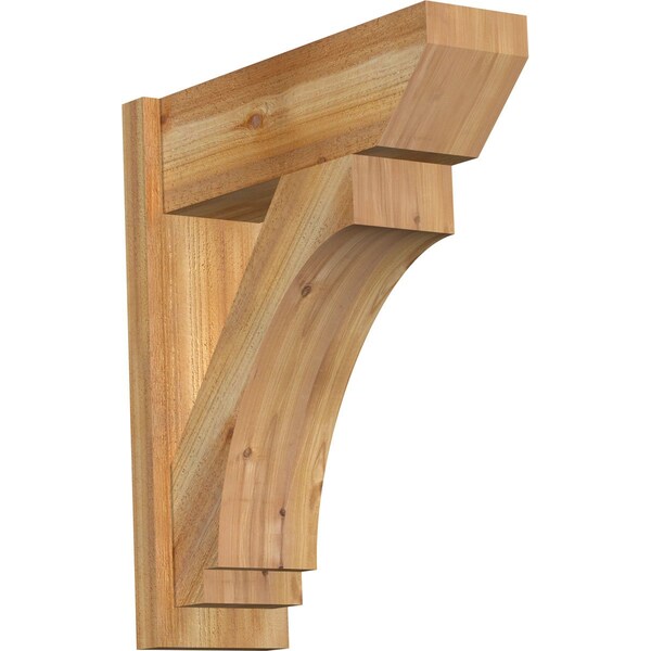 Ekena Millwork Imperial Slat Rough Sawn Outlooker, Western Red Cedar, 8"W x 24"D x 28"H OUT08X24X28IMP06RWR - main